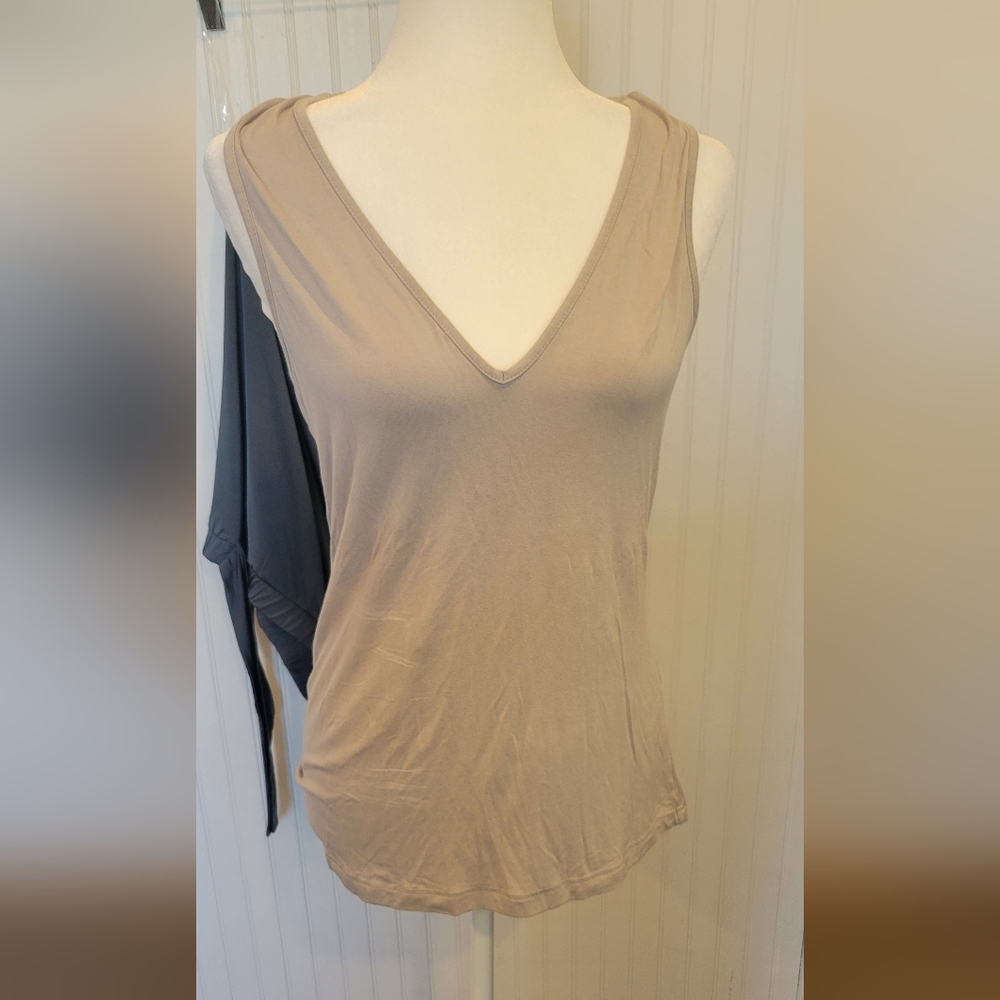 Red by buckle, neutral color, size large, v neckline, strappy back, like new